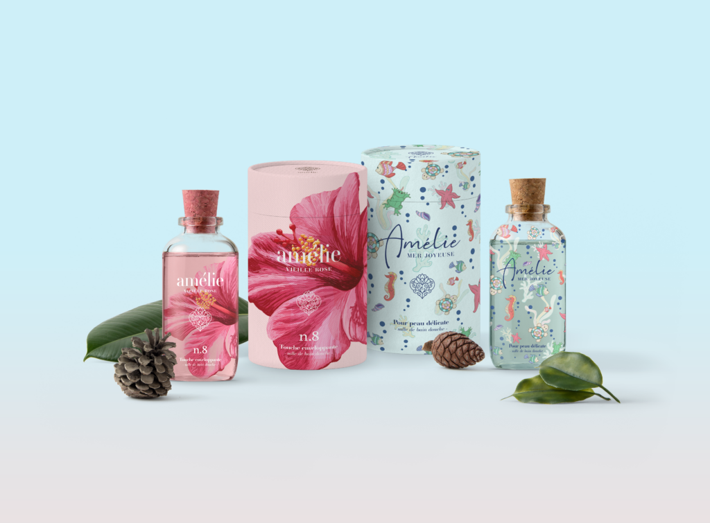 packaging per brand di profumi francese